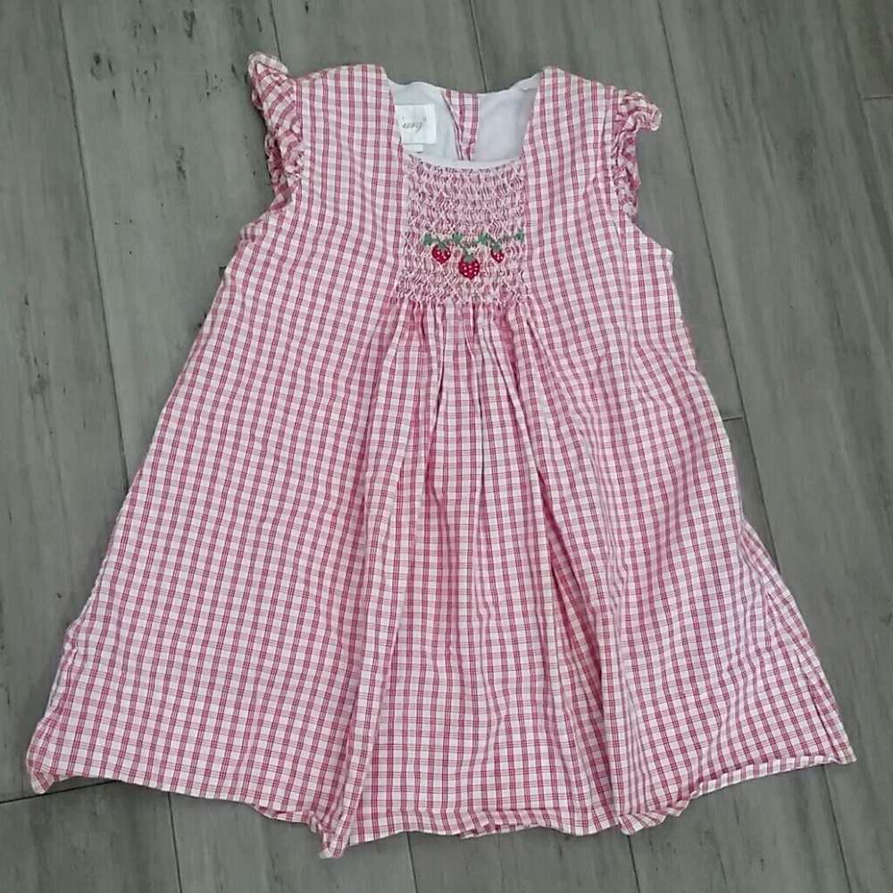 Red and White Checkered 3T Dress